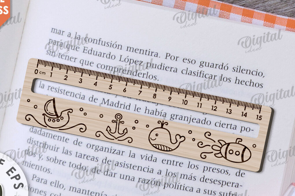 Intra απο ξύλο plywood 3mm-4mm πάχος – Βοήθημα ανάγνωσης με  κοπής με λέιζερ χάρακα Δίασταση  20x20 cm INTRAFABR-108960238