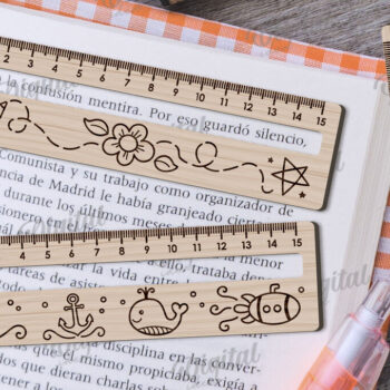 Intra απο ξύλο plywood 3mm-4mm πάχος – Βοήθημα ανάγνωσης με χάρακες Δέσμη κοπής με λέιζερ Δίασταση  20x20 cm INTRAFABR-109013772 - Image 1