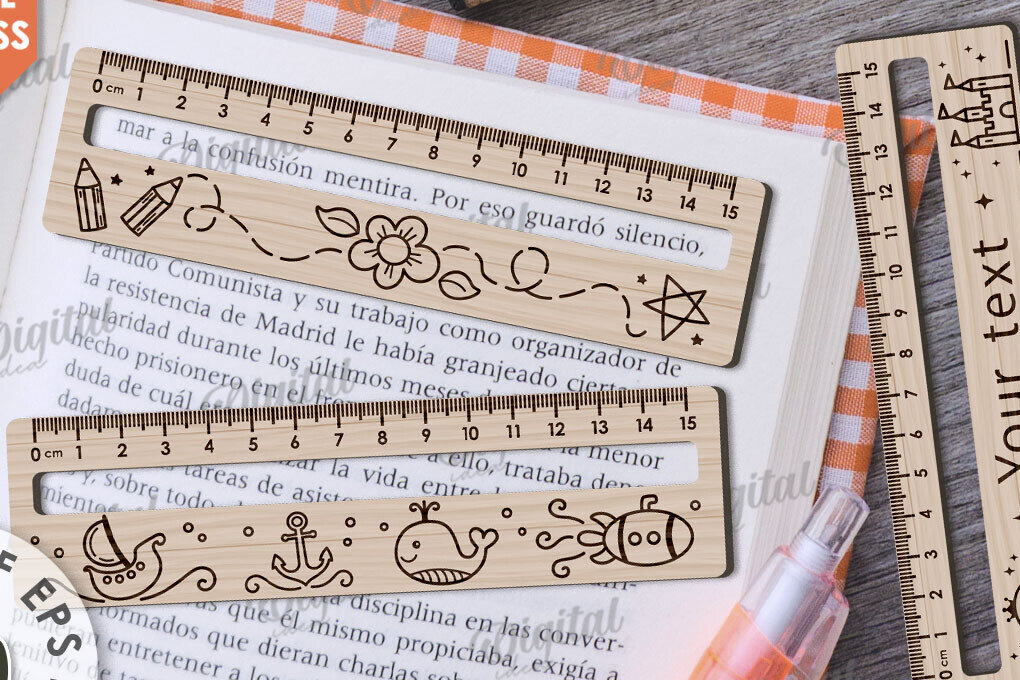 Intra απο ξύλο plywood 3mm-4mm πάχος – Βοήθημα ανάγνωσης με χάρακες Δέσμη κοπής με λέιζερ Δίασταση  20x20 cm INTRAFABR-109013772