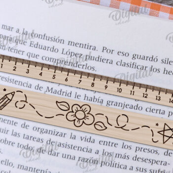 Intra απο ξύλο plywood 3mm-4mm πάχος – Βοήθημα ανάγνωσης με χάρακες Δέσμη κοπής με λέιζερ Δίασταση  20x20 cm INTRAFABR-109013772 - Image 6