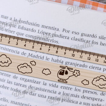 Intra απο ξύλο plywood 3mm-4mm πάχος – Βοήθημα ανάγνωσης με χάρακες Δέσμη κοπής με λέιζερ Δίασταση  20x20 cm INTRAFABR-109013772 - Image 7