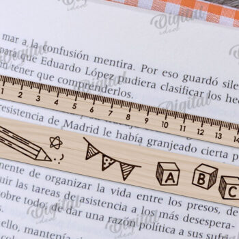 Intra απο ξύλο plywood 3mm-4mm πάχος – Βοήθημα ανάγνωσης με χάρακες Δέσμη κοπής με λέιζερ Δίασταση  20x20 cm INTRAFABR-109013772 - Image 8