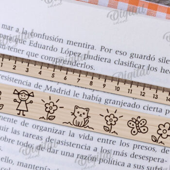 Intra απο ξύλο plywood 3mm-4mm πάχος – Βοήθημα ανάγνωσης με χάρακες Δέσμη κοπής με λέιζερ Δίασταση  20x20 cm INTRAFABR-109013772 - Image 10