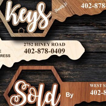 Intra απο ξύλο plywood 3mm-4mm πάχος – Ακίνητα Πωλήθηκαν Σημάδι Photo Prop 3d Δίασταση  20x20 cm INTRAFABR-31140058 - Image 1