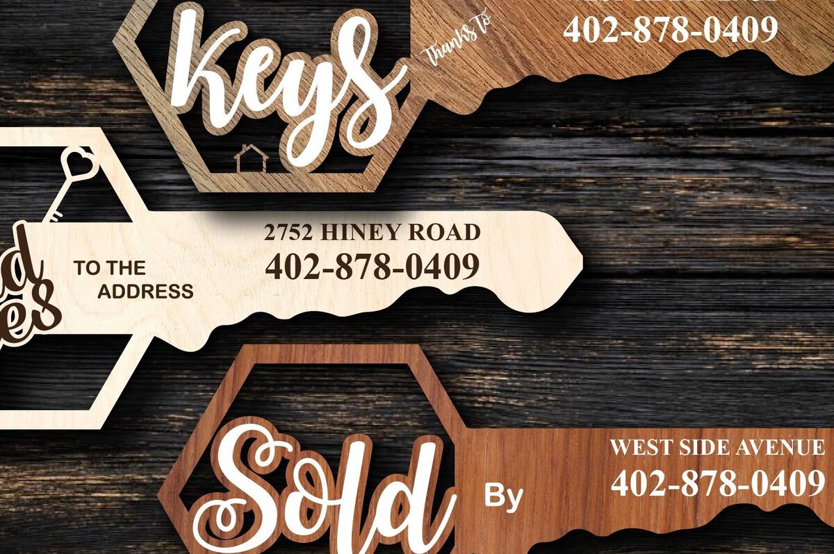 Intra απο ξύλο plywood 3mm-4mm πάχος – Ακίνητα Πωλήθηκαν Σημάδι Photo Prop 3d Δίασταση  20x20 cm INTRAFABR-31140058