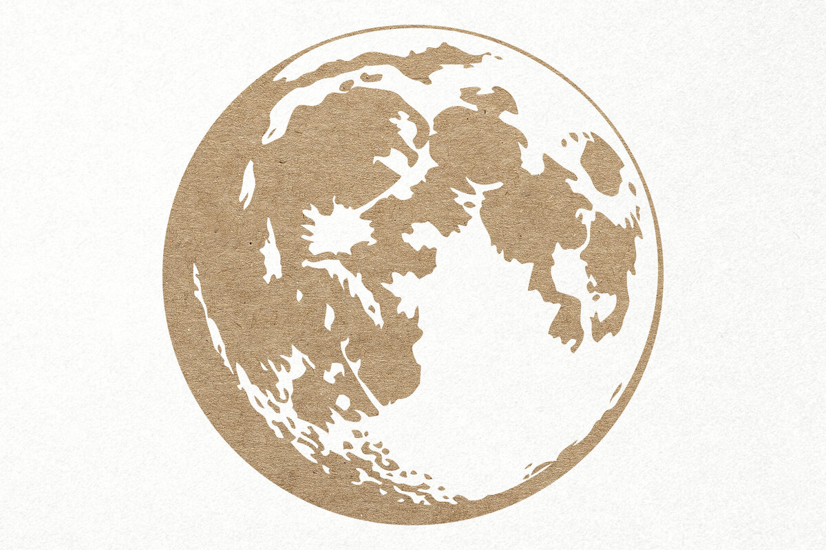 Intra απο ξύλο plywood 3mm-4mm πάχος – Ρεαλιστικό Moon. Πανσέληνος Φάση Δίασταση  20x20 cm INTRAFABR-106004202