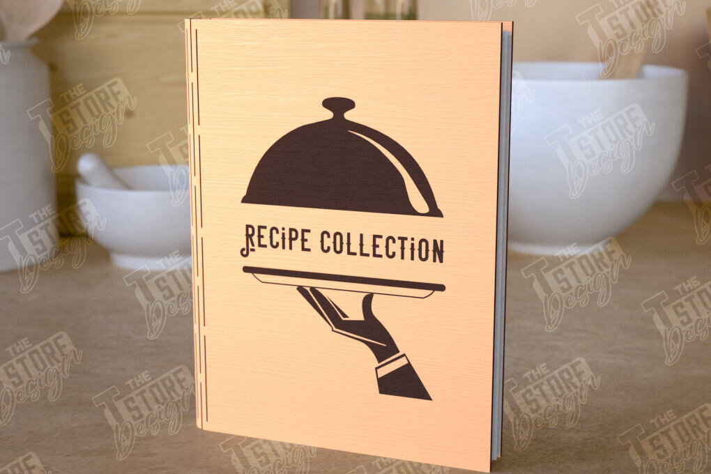 Intra απο ξύλο plywood 3mm-4mm πάχος – Βιβλίο Συνταγών | Εξώφυλλο βιβλίου | Ξύλινο Βιβλίο Δίασταση  20x20 cm INTRAFABR-112524894