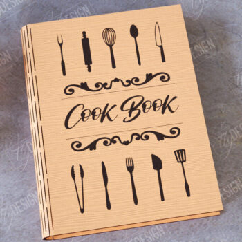 Intra απο ξύλο plywood 3mm-4mm πάχος – Βιβλίο Συνταγών |Εξώφυλλο βιβλίου|Συνταγές βιβλίων μαγειρικής Δίασταση  20x20 cm INTRAFABR-113525027 - Image 1
