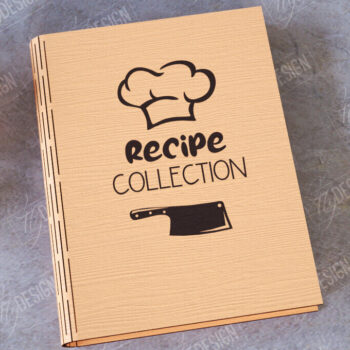 Intra απο ξύλο plywood 3mm-4mm πάχος – Βιβλίο Συνταγών |Εξώφυλλο βιβλίου|Συνταγές βιβλίων μαγειρικής Δίασταση  20x20 cm INTRAFABR-113524927 - Image 1