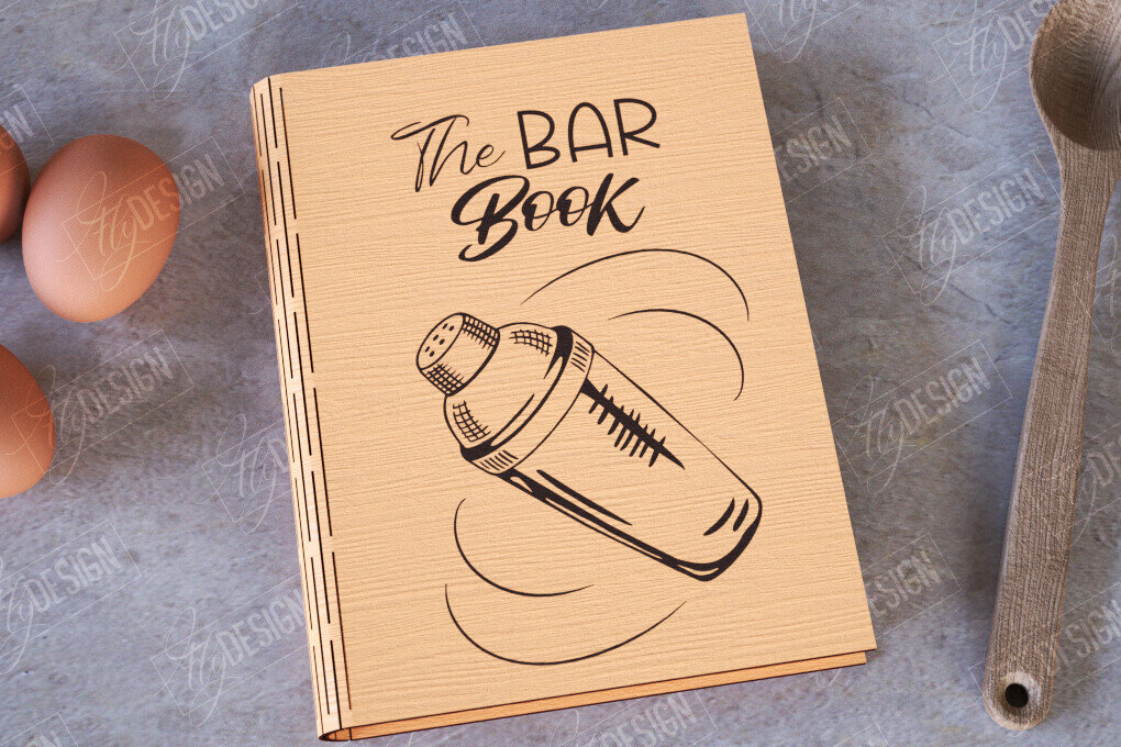 Intra απο ξύλο plywood 3mm-4mm πάχος – Βιβλίο Συνταγών |Εξώφυλλο βιβλίου|Συνταγές βιβλίων μαγειρικής Δίασταση  20x20 cm INTRAFABR-113524987