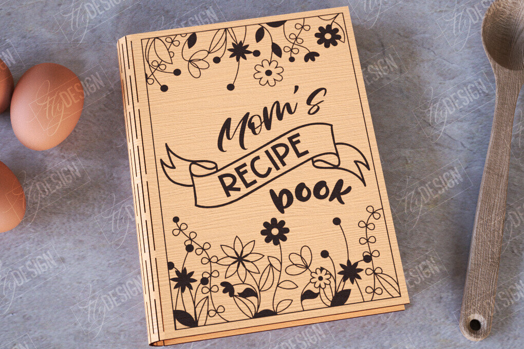 Intra απο ξύλο plywood 3mm-4mm πάχος – Βιβλίο Συνταγών |Εξώφυλλο βιβλίου|Συνταγές βιβλίων μαγειρικής Δίασταση  20x20 cm INTRAFABR-113524922