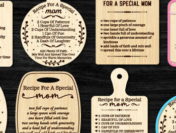 Intra απο ξύλο plywood 3mm-4mm πάχος – Συνταγή για Special Mom Bundle Δίασταση  20x20 cm INTRAFABR-94395403 - Image 1