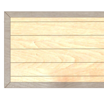 Intra απο ξύλο plywood 3mm-4mm πάχος – Rectangle Faux Shiplap Πλαίσιο Δίασταση 20x20 cm INTRAFABR-20627921 - Image 1