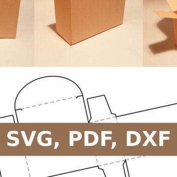 Intra απο ξύλο plywood 3mm-4mm πάχος – Ορθογώνιο κουτί δώρου Δίασταση 20x20 cm INTRAFABR-33154747 - Image 1