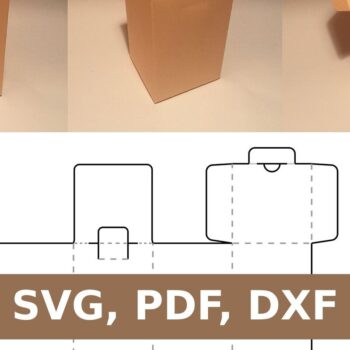 Intra απο ξύλο plywood 3mm-4mm πάχος – Ορθογώνιο κουτί Δίασταση 20x20 cm INTRAFABR-33155393 - Image 1