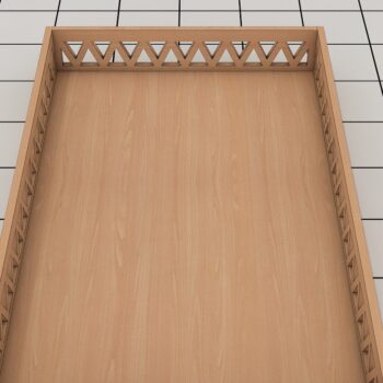 Intra απο ξύλο plywood 3mm-4mm πάχος – Ορθογώνιος δίσκος σερβιρίσματος Αρχείο Laser Δίασταση 20x20 cm INTRAFABR-39948598 - Image 2