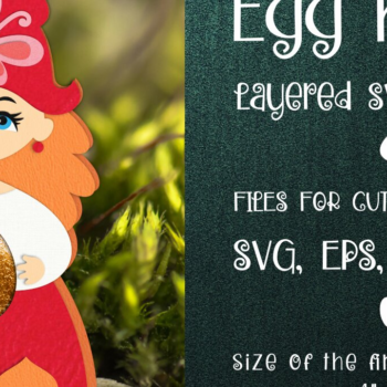 Intra απο ξύλο plywood 3mm-4mm πάχος – Πασχαλινή αυγοθήκη με κοκκινοσκουφίτσα Δίασταση 20x20 cm INTRAFABR-27509184 - Image 1