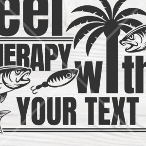 Intra απο ξύλο plywood 3mm-4mm πάχος – Reel Therapy with Fish Hooks Laser Δίασταση  20x20 cm INTRAFABR-125144316