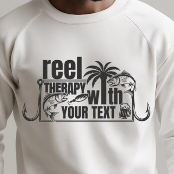 Intra απο ξύλο plywood 3mm-4mm πάχος – Reel Therapy with Fish Hooks Laser Δίασταση  20x20 cm INTRAFABR-125144316 - Image 3