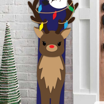 Intra απο ξύλο plywood 3mm-4mm πάχος – Απαλό κομμένο αρχείο Χριστουγεννιάτικου Βεράντας Τάρανδος Δίασταση 20x20 cm INTRAFABR-65622166 - Image 2