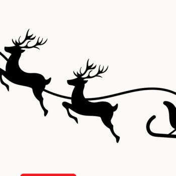 Intra απο ξύλο plywood 3mm-4mm πάχος – Χριστουγεννιάτικο στολίδι Reindeer Donner Δίασταση  20x20 cm INTRAFABR-6096093 - Image 2