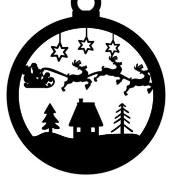 Intra απο ξύλο plywood 3mm-4mm πάχος – Αρχεία κοπής Door Express Reindeer Δίασταση 20x20 cm INTRAFABR-83010080 - Image 2