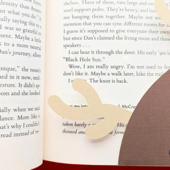 Intra απο ξύλο plywood 3mm-4mm πάχος – Reindeer Face Paper Corner Bookmark Δίασταση 20x20 cm INTRAFABR-85256951 - Image 1