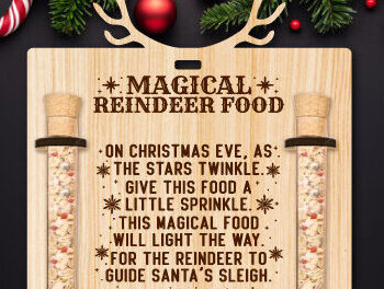 Intra απο ξύλο plywood 3mm-4mm πάχος – Στολίδι βάσης τροφίμου τάρανδος Δίασταση  20x20 cm INTRAFABR-75042241 - Image 1