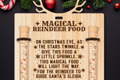 Intra απο ξύλο plywood 3mm-4mm πάχος – Στολίδι βάσης τροφίμου τάρανδος Δίασταση  20x20 cm INTRAFABR-75042241