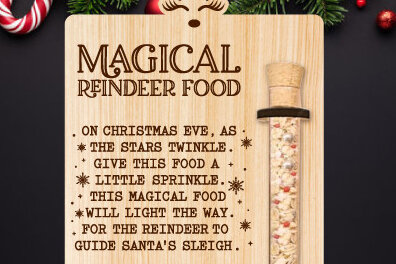 Intra απο ξύλο plywood 3mm-4mm πάχος – Στολίδι βάσης τροφίμου τάρανδος Δίασταση  20x20 cm INTRAFABR-75042250