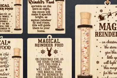 Intra απο ξύλο plywood 3mm-4mm πάχος – Στολίδι βάσης τροφής για τάρανδο Δίασταση  20x20 cm INTRAFABR-75461774