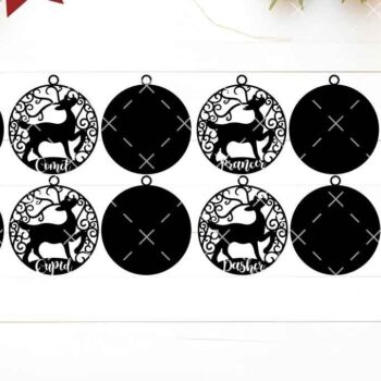 Intra απο ξύλο plywood 3mm-4mm πάχος – Διακοσμητικά κομμένα με λέιζερ τάρανδος Δίασταση 20x20 cm INTRAFABR-105612353 - Image 10