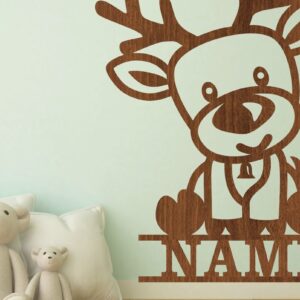 Intra απο ξύλο plywood 3mm-4mm πάχος – Reindeer Name Sin Art Δίασταση 20x20 cm INTRAFABR-75774750