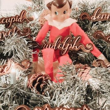 Intra απο ξύλο plywood 3mm-4mm πάχος – Ονόματα ταράνδων Δίασταση  20x20 cm INTRAFABR-72165606 - Image 1