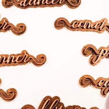 Intra απο ξύλο plywood 3mm-4mm πάχος – Ονόματα ταράνδων Δίασταση  20x20 cm INTRAFABR-72165606 - Image 2