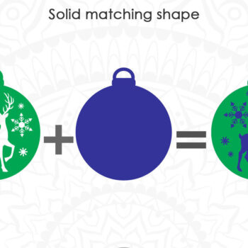 Intra απο ξύλο plywood 3mm-4mm πάχος – Reindeer Ornament,, Αρχεία κοπής με λέιζερ Δίασταση  20x20 cm INTRAFABR-10467672 - Image 4