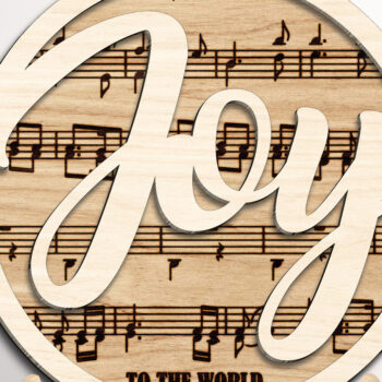 Intra απο ξύλο plywood 3mm-4mm πάχος – Relifious Music Stand Decor Δίασταση 20x20 cm INTRAFABR-98480426 - Image 1