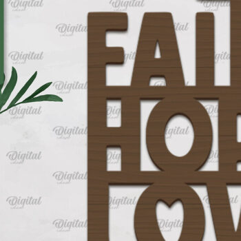 Intra απο ξύλο plywood 3mm-4mm πάχος – Θρησκεία. Διακόσμηση τοίχου Δίασταση  40x30 cm INTRAFABR-93248809 - Image 1