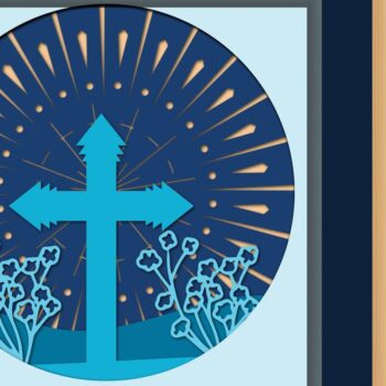 Intra απο ξύλο plywood 3mm-4mm πάχος – Πακέτο σκιάς θρησκευτικής διασταυρούμενης πίστης Δίασταση  20x20 cm INTRAFABR-34915516 - Image 3