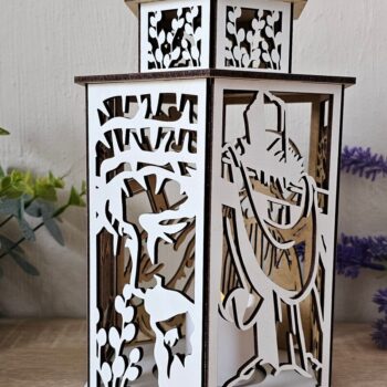 Intra απο ξύλο plywood 3mm-4mm πάχος – Θρησκευτικό Πασχαλινό Φανάρι | Ιησούς Δίασταση  20x20 cm INTRAFABR-118837123 - Image 2