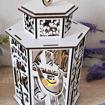 Intra απο ξύλο plywood 3mm-4mm πάχος – Θρησκευτικό Πασχαλινό Φανάρι | Ιησούς Δίασταση  20x20 cm INTRAFABR-118837123 - Image 5