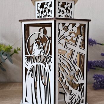 Intra απο ξύλο plywood 3mm-4mm πάχος – Θρησκευτικό Πασχαλινό Φανάρι | Ιησούς Δίασταση  20x20 cm INTRAFABR-118837123 - Image 7