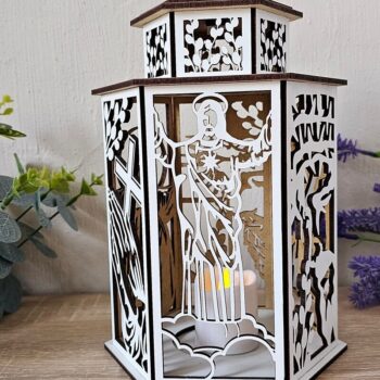 Intra απο ξύλο plywood 3mm-4mm πάχος – Θρησκευτικό Πασχαλινό Φανάρι | Ιησούς Δίασταση  20x20 cm INTRAFABR-118837123 - Image 9