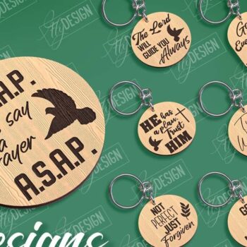 Intra απο ξύλο plywood 3mm-4mm πάχος – Θρησκευτική δέσμη κοπής με μπρελόκ με λέιζερ Δίασταση  5x5 cm INTRAFABR-98607478 - Image 1