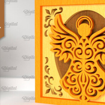 Intra απο ξύλο plywood 3mm-4mm πάχος – Θρησκευτική διακοσμητική Δίασταση  20x20 cm INTRAFABR-96732738 - Image 1