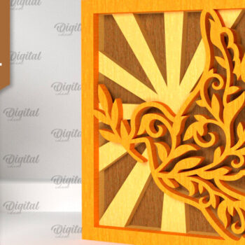 Intra απο ξύλο plywood 3mm-4mm πάχος – Θρησκευτική διακοσμητική Δίασταση  20x20 cm INTRAFABR-96732433 - Image 1