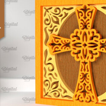 Intra απο ξύλο plywood 3mm-4mm πάχος – Θρησκευτική διακοσμητική Δίασταση 20x20 cm INTRAFABR-96732503 - Image 1