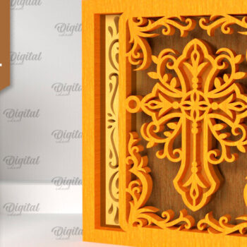 Intra απο ξύλο plywood 3mm-4mm πάχος – Θρησκευτική διακοσμητική Δίασταση  20x20 cm INTRAFABR-96732527 - Image 1