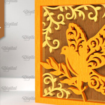 Intra απο ξύλο plywood 3mm-4mm πάχος – Θρησκευτική διακοσμητική Δίασταση  20x20 cm INTRAFABR-96732623 - Image 1