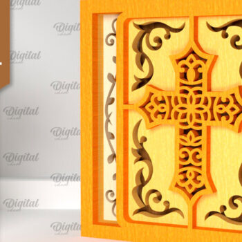 Intra απο ξύλο plywood 3mm-4mm πάχος – Θρησκευτική διακοσμητική Δίασταση  20x20 cm INTRAFABR-96732653 - Image 1